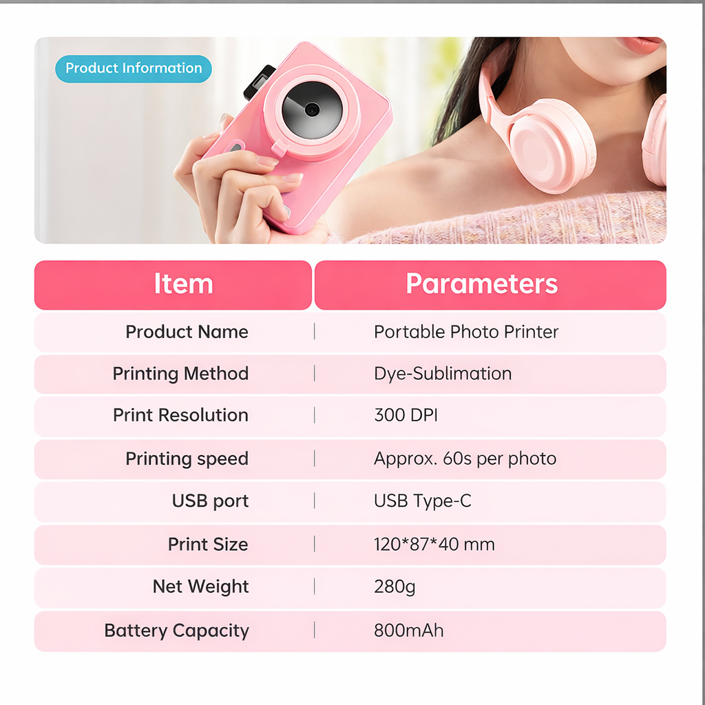 Z5 Hanin Instant Print Camera